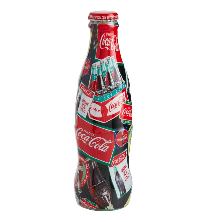 Coca-Cola Tossed Signs Full Wrap Collectible Bottle