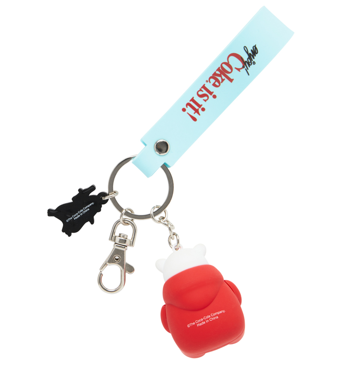 Coca-Cola Polar Bear In Hoodie Loop Keychain