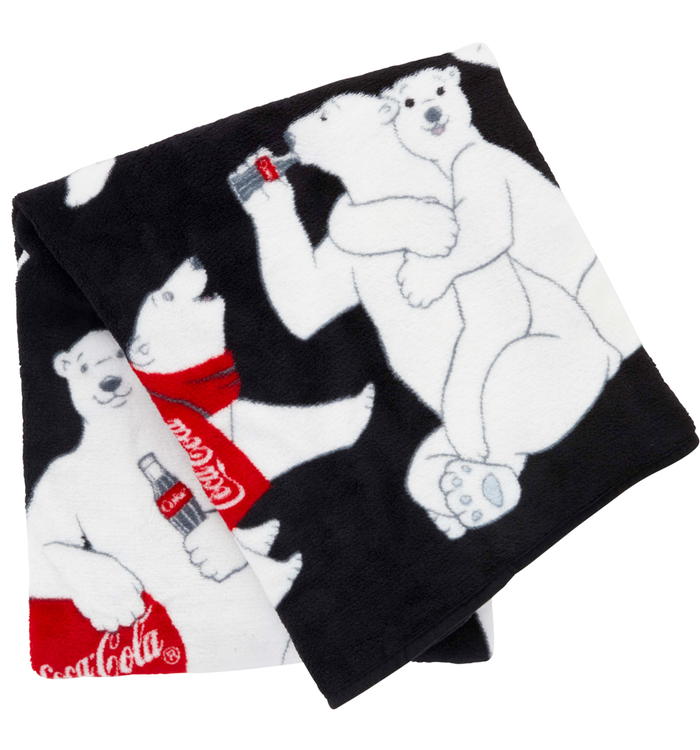 Coca-Cola Polar Bear Travel Blanket