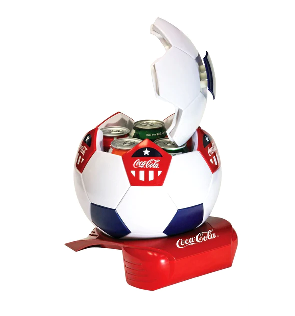 Coca-Cola Soccer Ball Mini Fridge