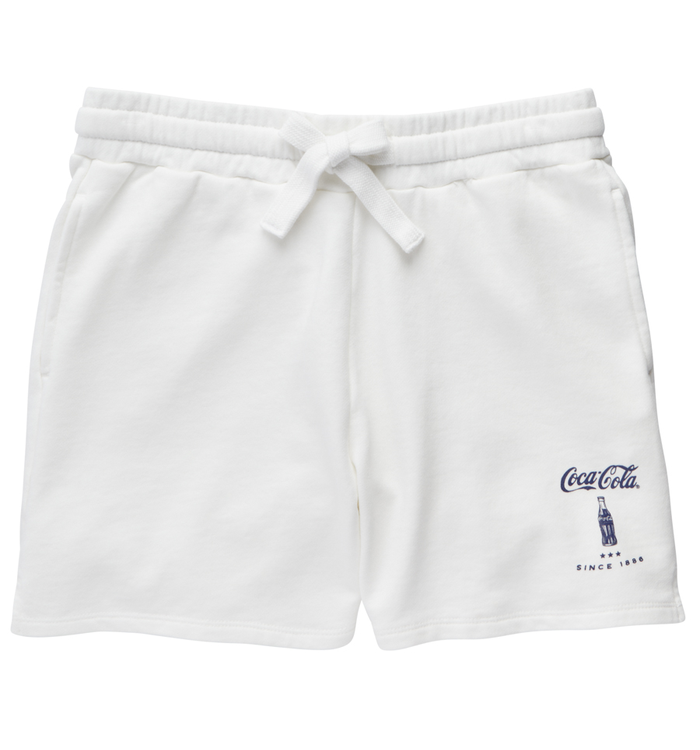 Coca-Cola Women's White Fleece Shorts