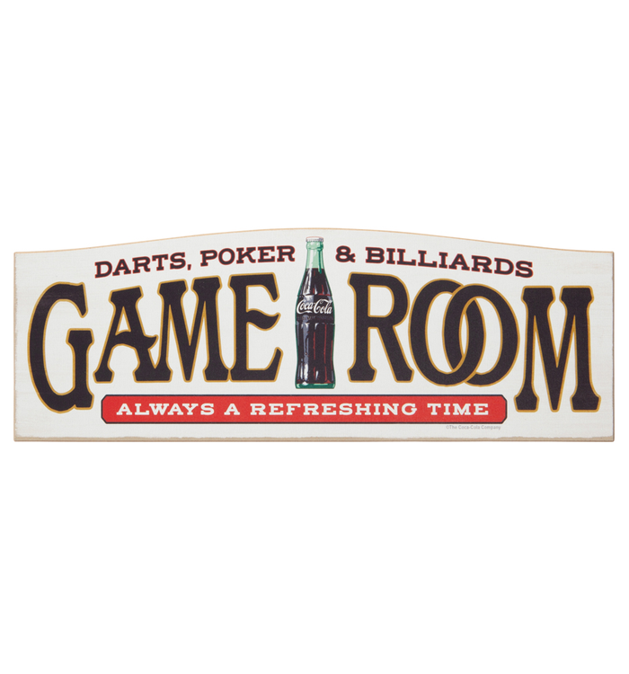 Coca-Cola Game Room Sign