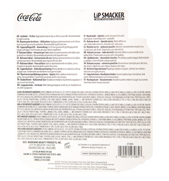 Coca-Cola Multi Brands Lip Balm Quad Pack