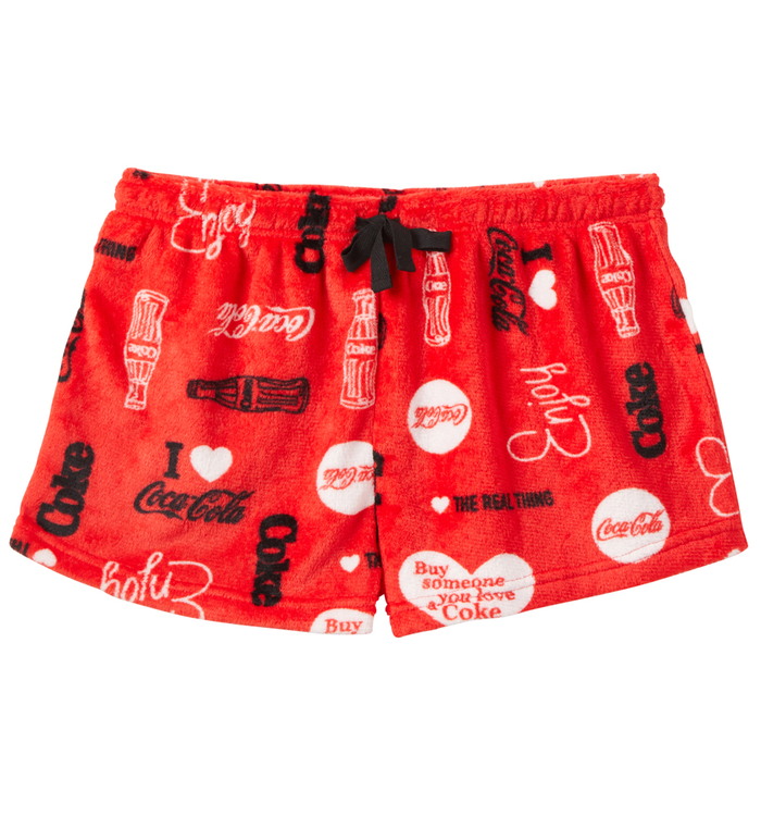 Coca-Cola Love Women's Minky Shorts