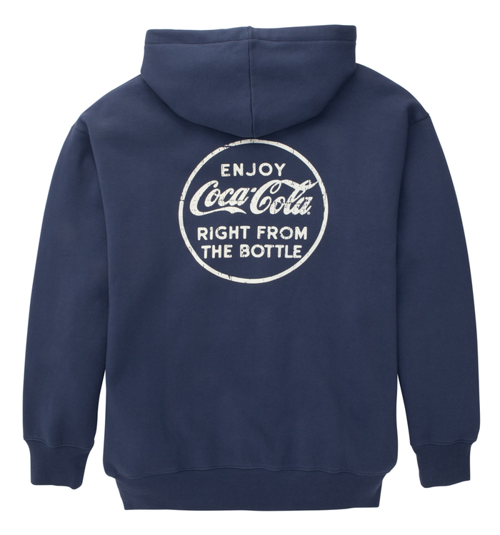 Coca-Cola Vintage Bottle Unisex Zip Hoodie