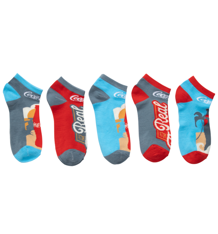Coca-Cola Escape Shoe Liner Socks 5pk