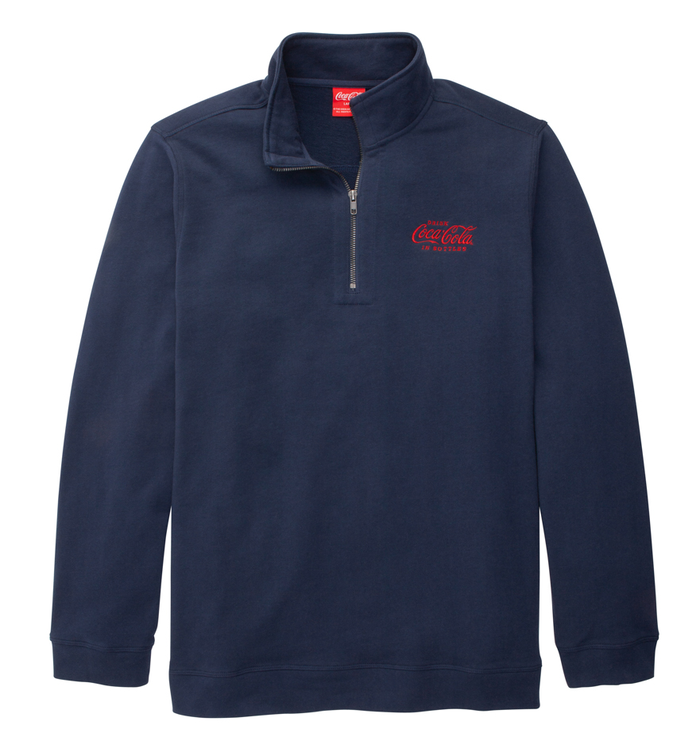 Coca-Cola Drink/Bottles 1/4 Zip Fleece