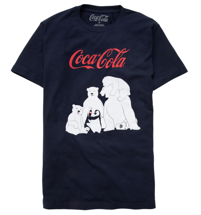 Coca-Cola Polar Bear Family Unisex Tee