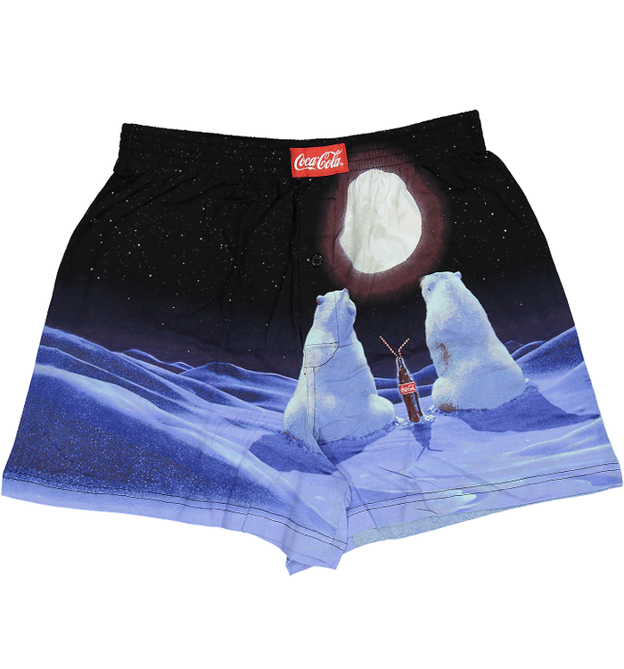 Coca-Cola Polar Bears Moon Gazing Boxer Shorts