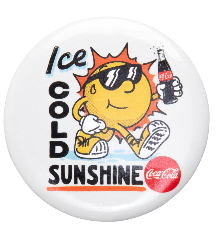 Coca-Cola Ice Cold Sun Button