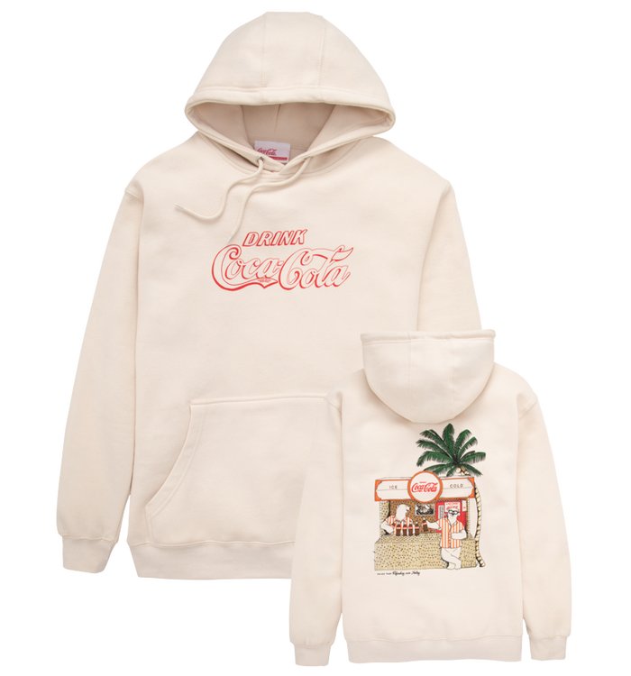 Coca-Cola Polar Bear Tiki Hut Unisex Hoodie