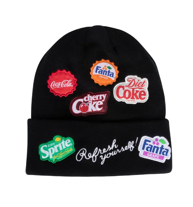 Multi Brands Patches Cuff Beanie