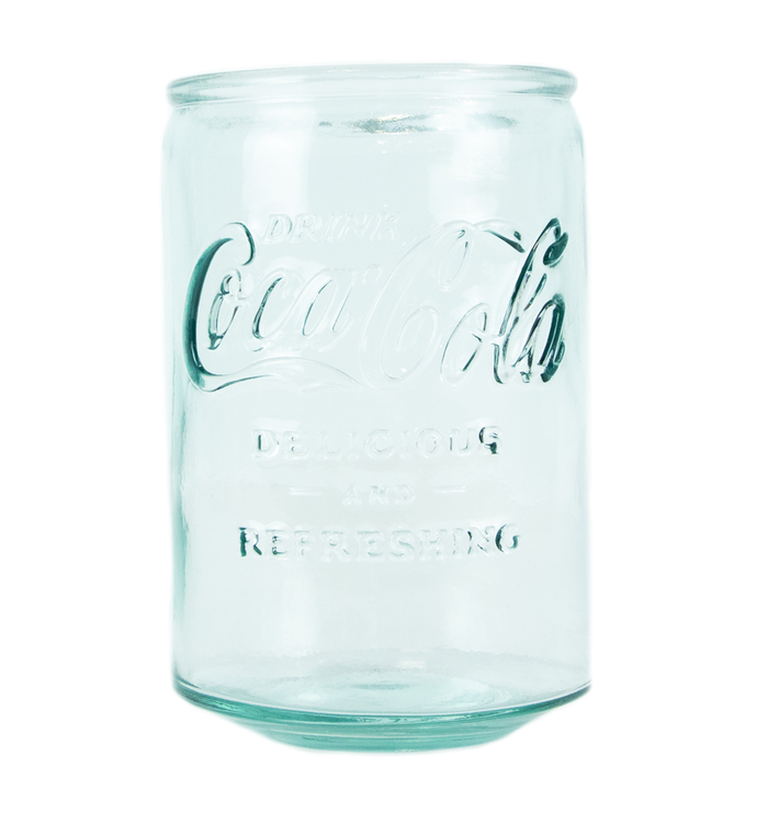 Coca-Cola Can Shaped Recycled Glass 20oz
