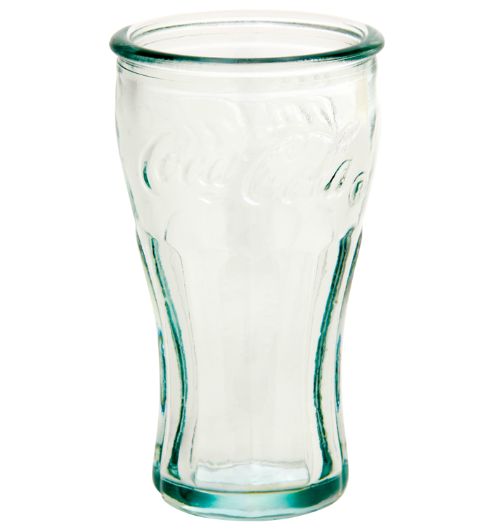 Coca-Cola Genuine Green Glass Shot Glass