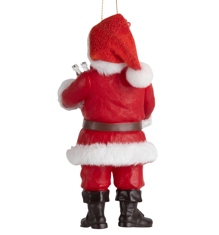 Coca-Cola Santa w/Bucket Ornament