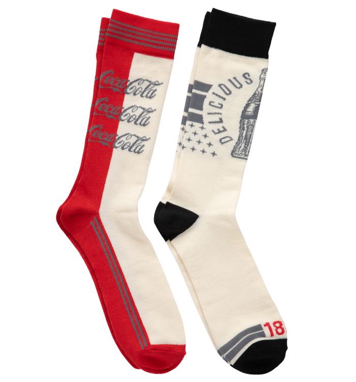 Coca-Cola Bottle Unisex Socks - 2PK