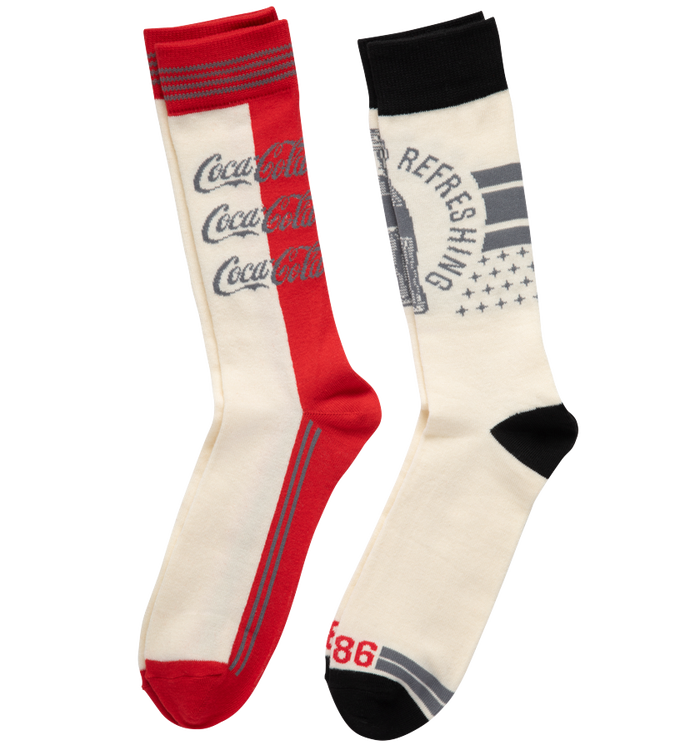Coca-Cola Bottle Unisex Socks - 2PK