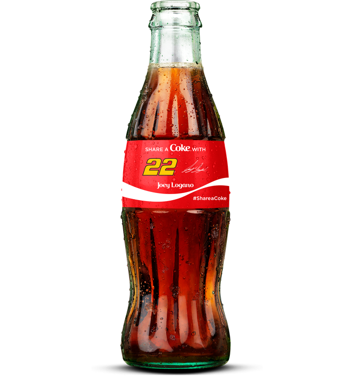 Joey Logano NASCAR Coca-Cola Bottle