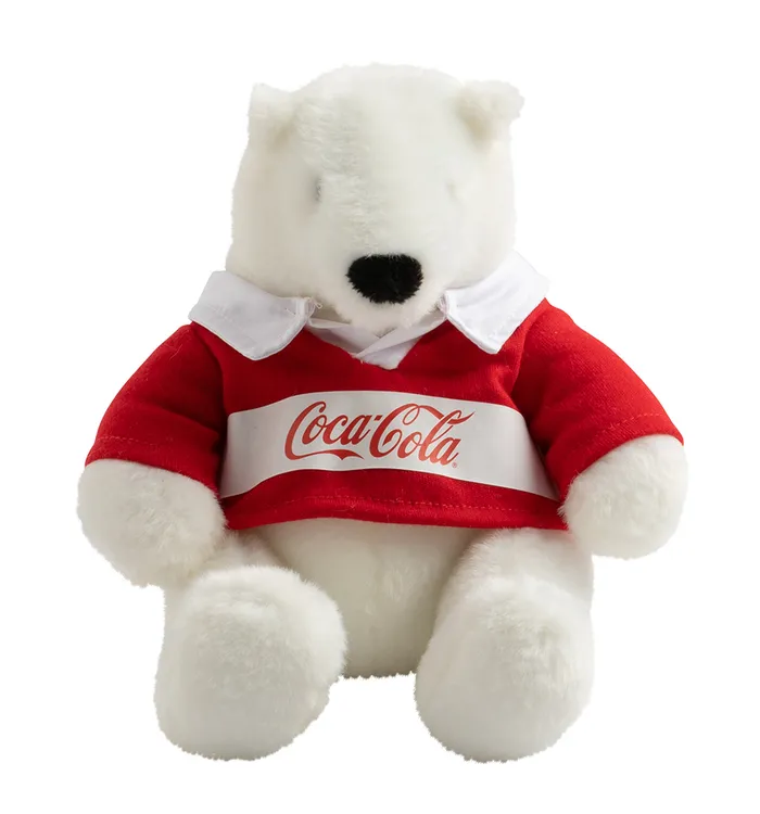 Coca-Cola Polar Bear Rugby Plush 6"