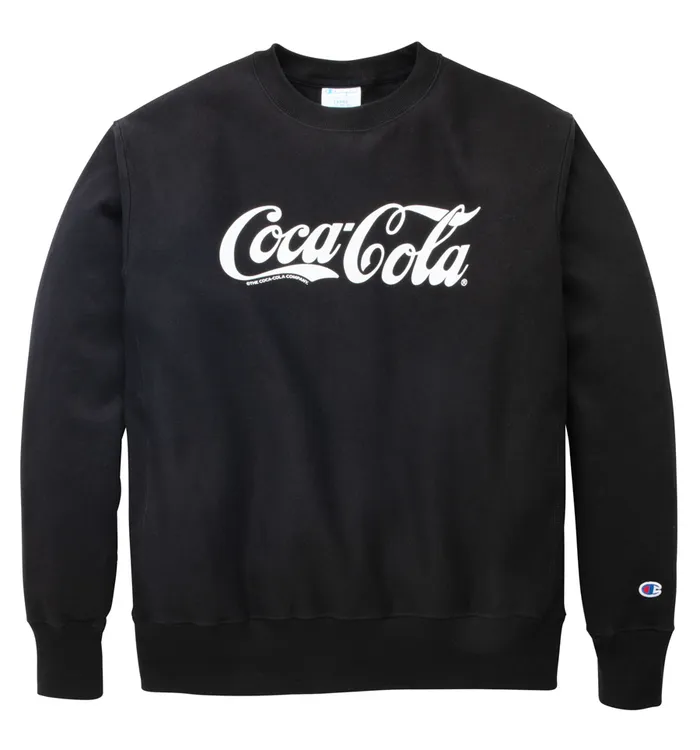 Coca-Cola Champion Reverse Weave Black Unisex Sweatshirt