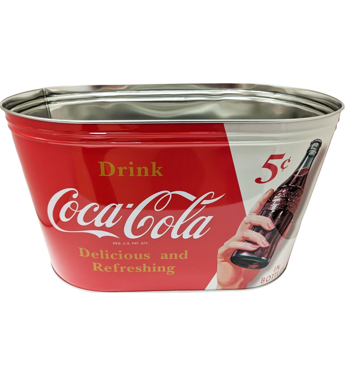 Coca-Cola Galvanized Tin Large Tub