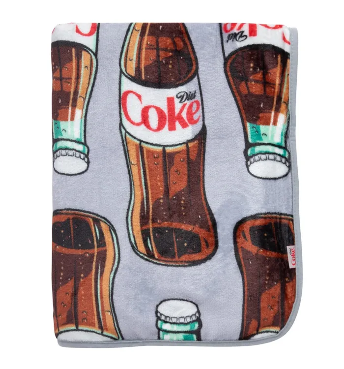 Diet Coke Bottles Plush Blanket