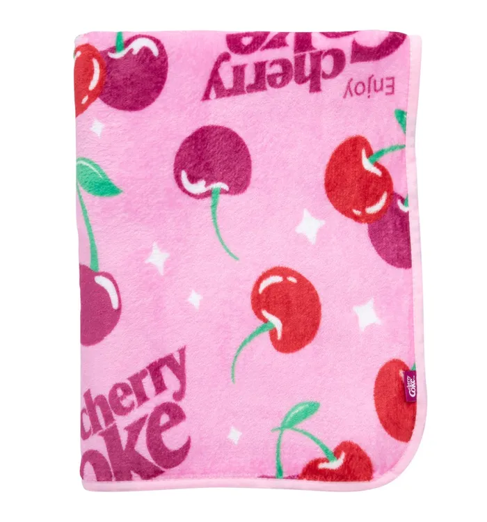 Cherry Coke Plush Blanket