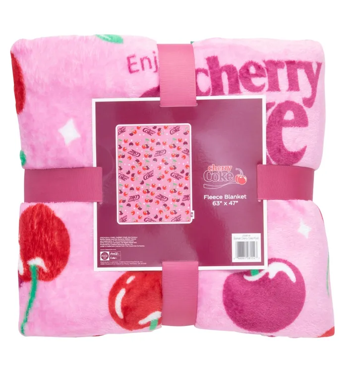 Cherry Coke Plush Blanket