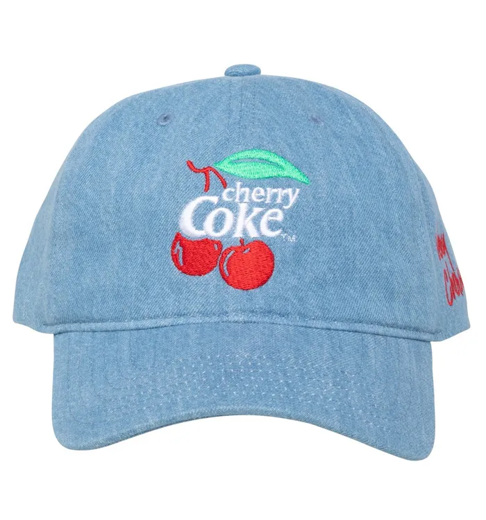Cherry Coke Denim Cap