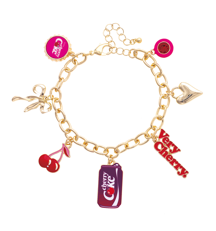 Cherry Coke Icons Charm Bracelet