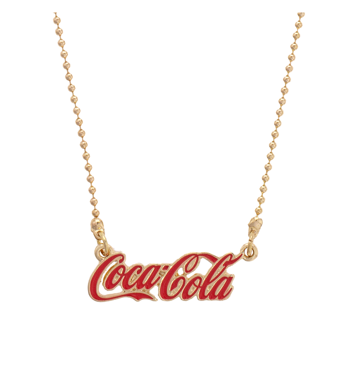 Coca Cola Gold Necklace