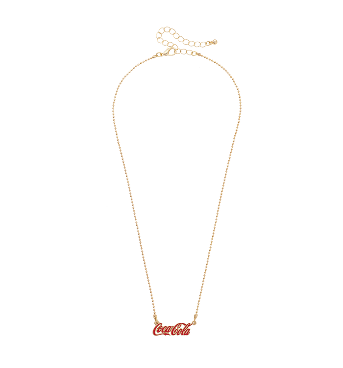 Coca Cola Gold Necklace