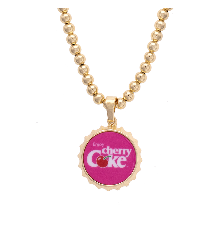 Cherry Coke Cap Necklace