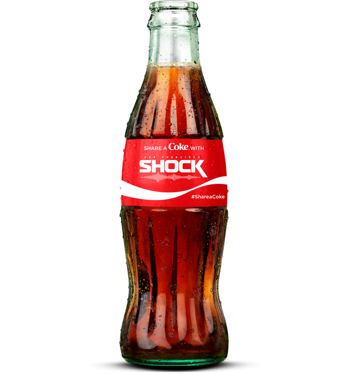 San Francisco Shock Coca-Cola Bottle