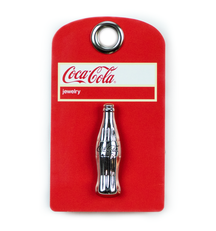 Coca-Cola Silver Bottle Pin