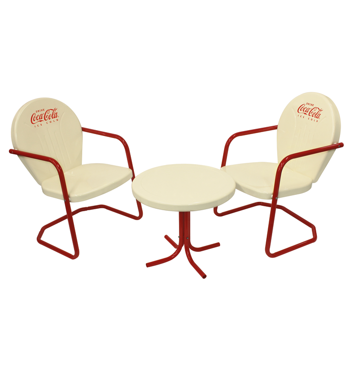 Coca-Cola Vanilla Tulip Bistro Set - 3PC