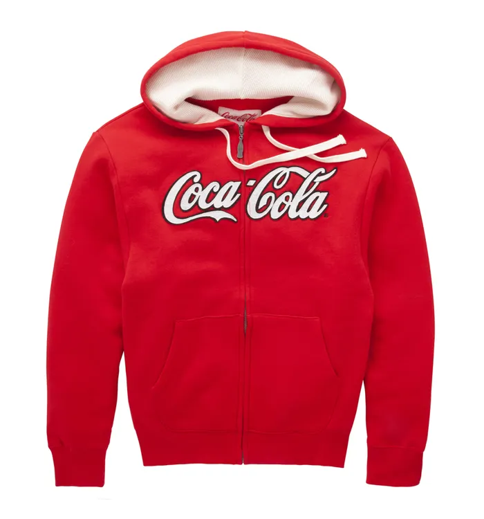 Coca-Cola Full Zip Script Unisex Hoodie