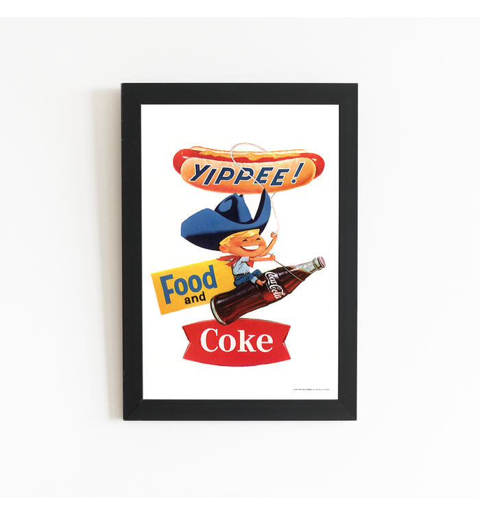 Coca-Cola Yippee Boy Art Print Poster