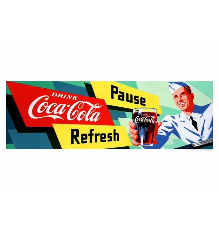 Coca-Cola Soda Jerk Art Print Poster