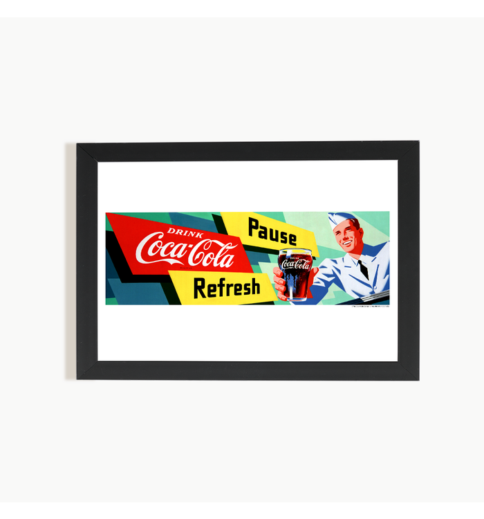 Coca-Cola Soda Jerk Art Print Poster