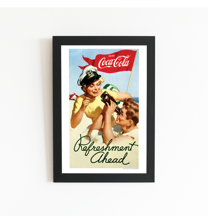 Coca-Cola Sailor Girl Art Print Poster