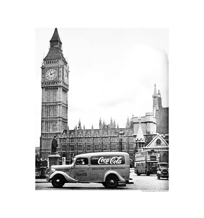 Coca-Cola Clock Tower Art Print Poster