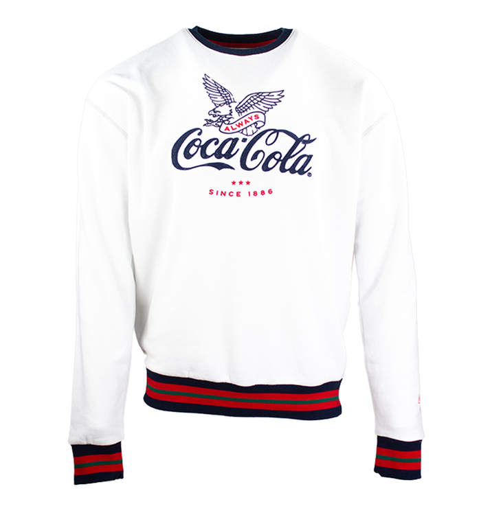 Coca-Cola Ringer Crew Unisex Fleece