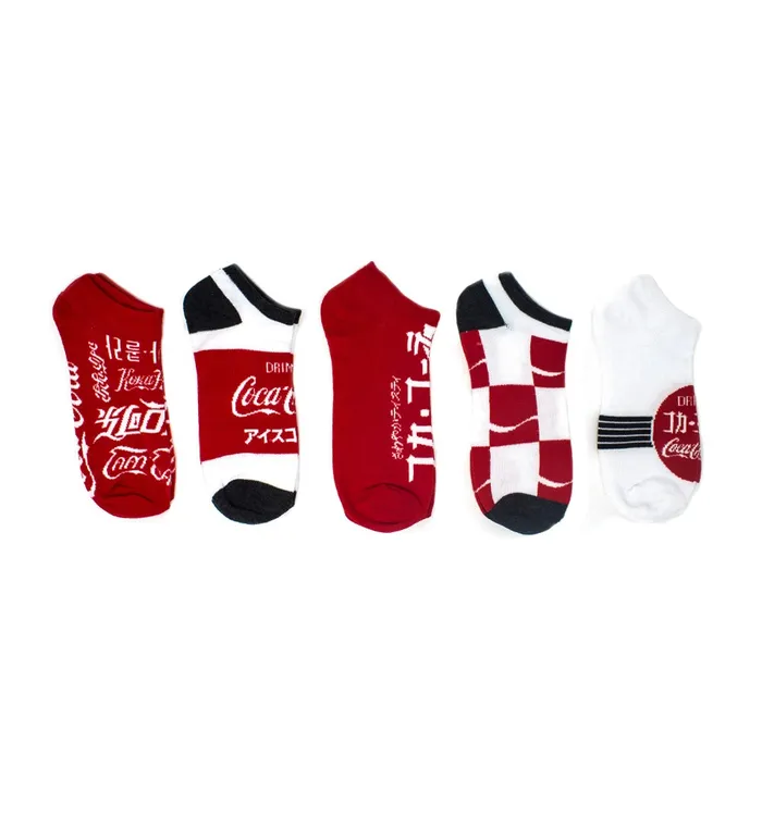 Coca-Cola Languages Women's Shoe Liner Socks - 5pk