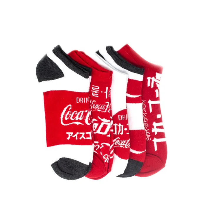 Coca-Cola Languages Women's Shoe Liner Socks - 5pk