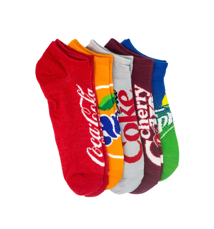 Coca-Cola Multi-Brand Women's Shoe Liner Socks - 5pk