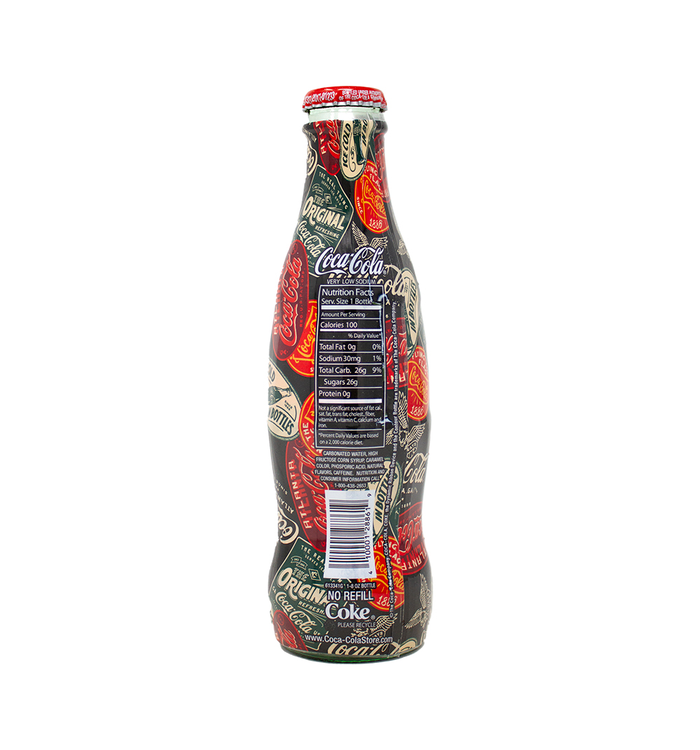 Coca-Cola Vintage Stickers Full Wrap Collectible Bottle