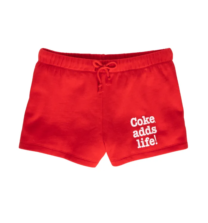 Coca-Cola Adds Life Women's Fleece Shorts