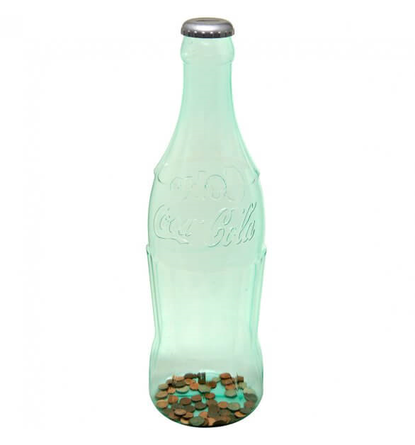 Coca-Cola Green Contour Bottle Bank - 20"