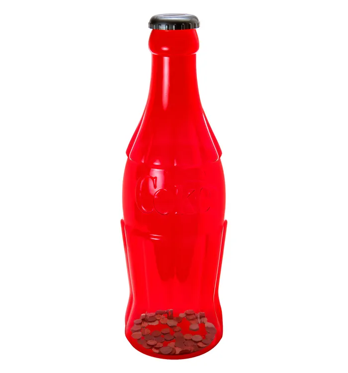 Coca-Cola Red Contour Bottle Bank - 20"